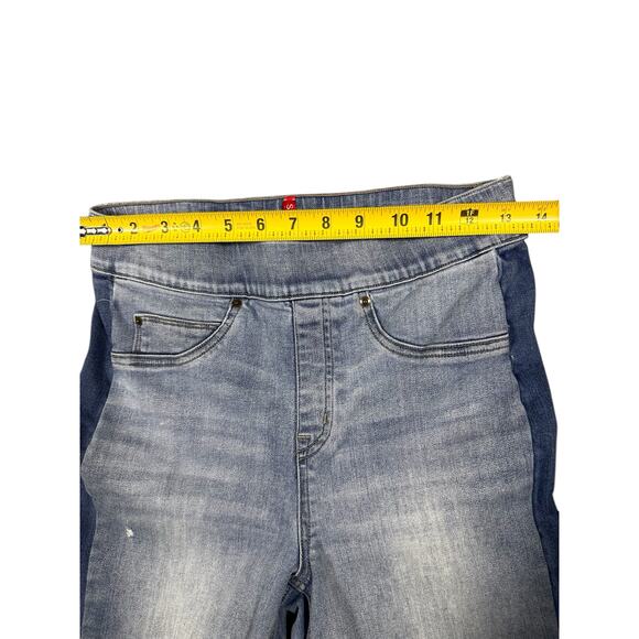 Spanx Two-Tone Distressed Skinny Jeans Medium M - Picture 7 of 9